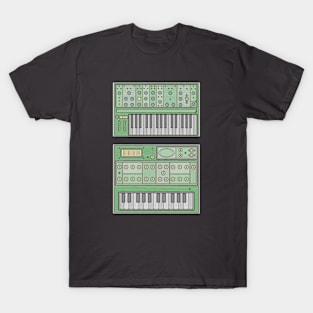 Green Retro Synthesizer T-Shirt